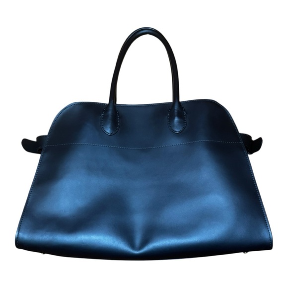 SANTAELLA Black Leather Valentina Tote Bag NWT - Picture 2 of 16